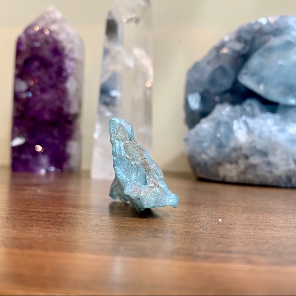 Healing Crystal - Aqua Aura Quartz Cluster - Picture 6 of 13